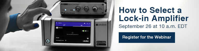 How to Select a Lock-in Amplifier Webinar