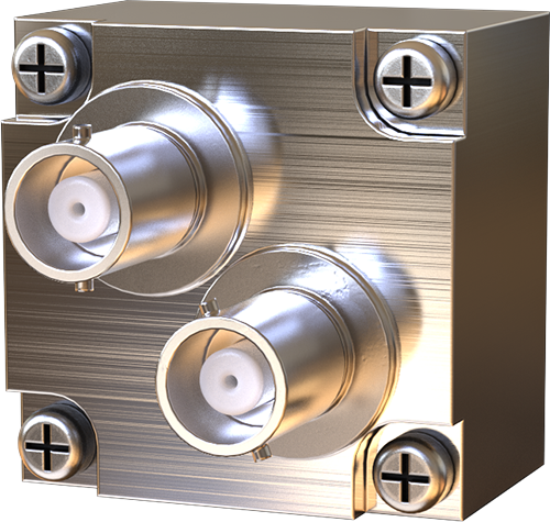 Dual BNC feedthrough