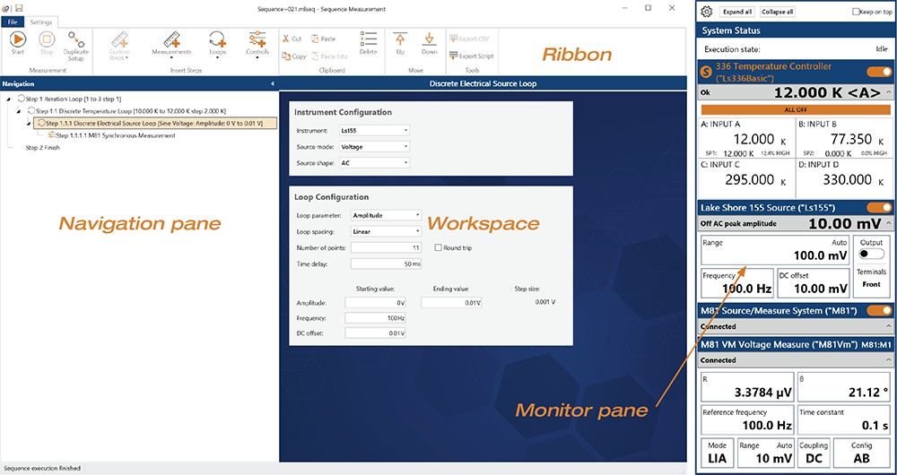 MeasureLINK interface