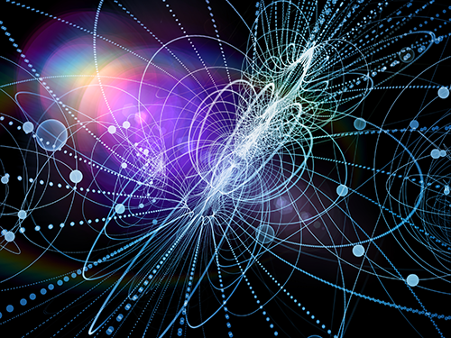 Quantum particle illustration
