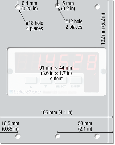 2111 Single 1/4 DIN panel-mount adapter